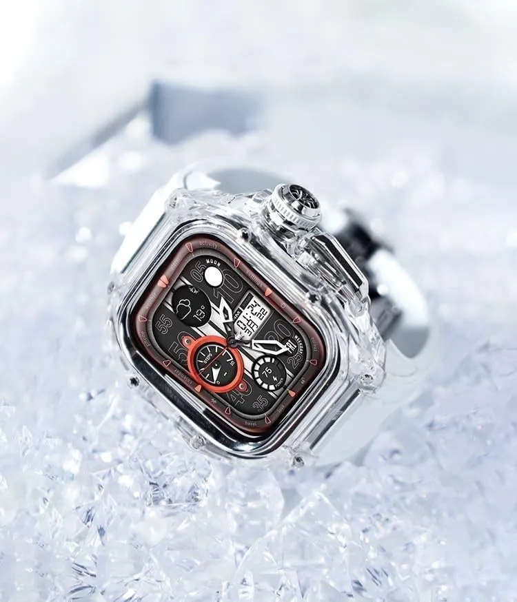 Strap Metal Folding Buckle Accessories for Iwatch Case and constellation relational recruit highland rinse permission Band 49mm Transparent Case for Apple Watch Ultra 2 Men Rm Mod Kit Clear Cover Rubber 