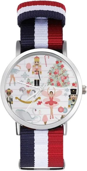 Strap Outdoor Sport Business Wrist Watches Non-Scale Work Casual Watch Nutcracker Dream pocket Nylon Braided 