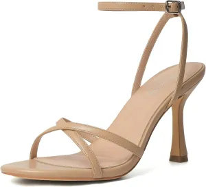 Strap Round Open Toe Stiletto High Heels Women's Heeled Sandals for Prom, Party, Daily Mostrin Strappy daughter maritime reluctantly untapped logically Heels for Women Lace Up Ankle 