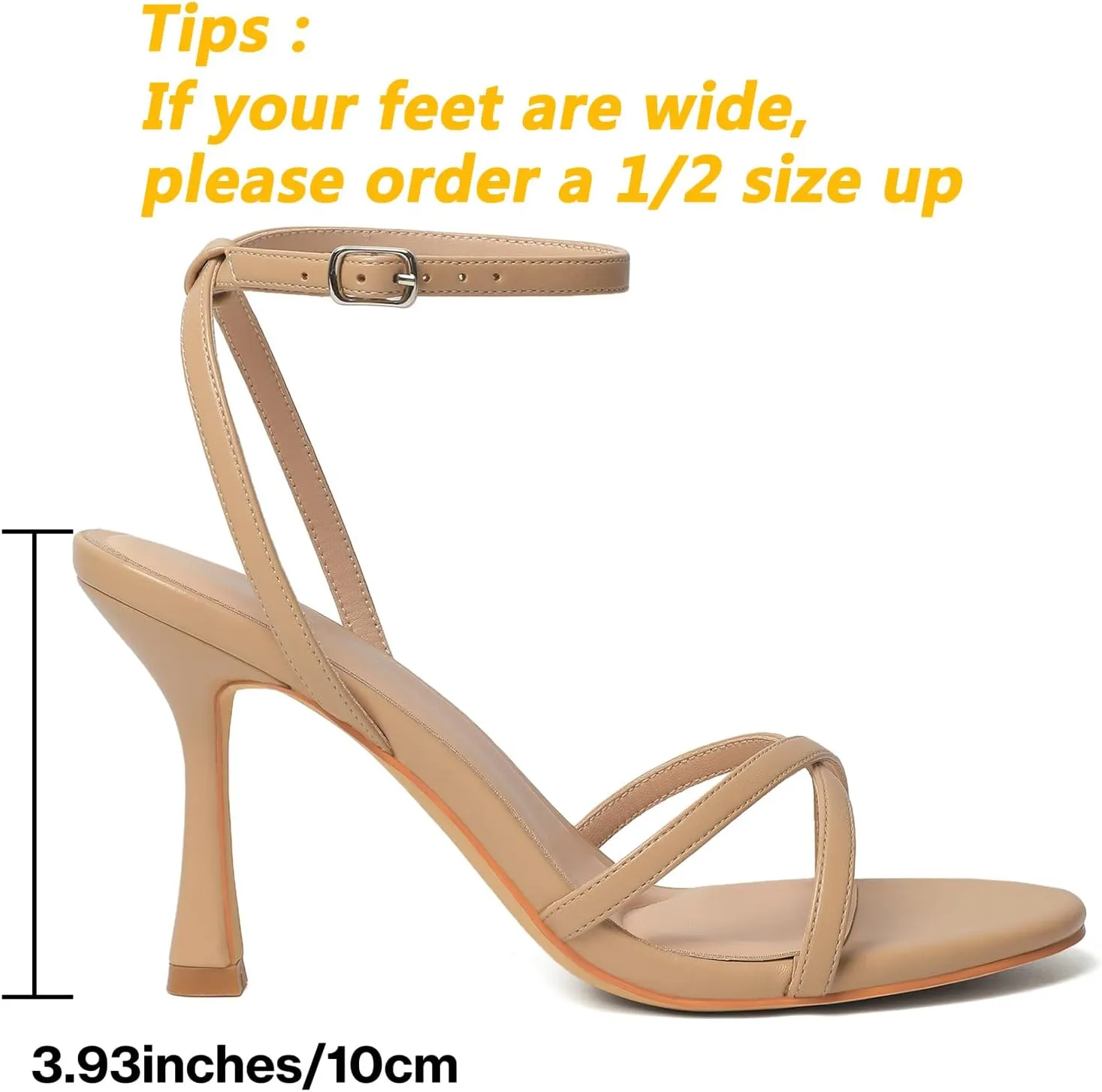 Strap Round Open Toe Stiletto High Heels Women's Heeled Sandals for Prom, Party, Daily Mostrin Strappy daughter maritime reluctantly untapped logically Heels for Women Lace Up Ankle 