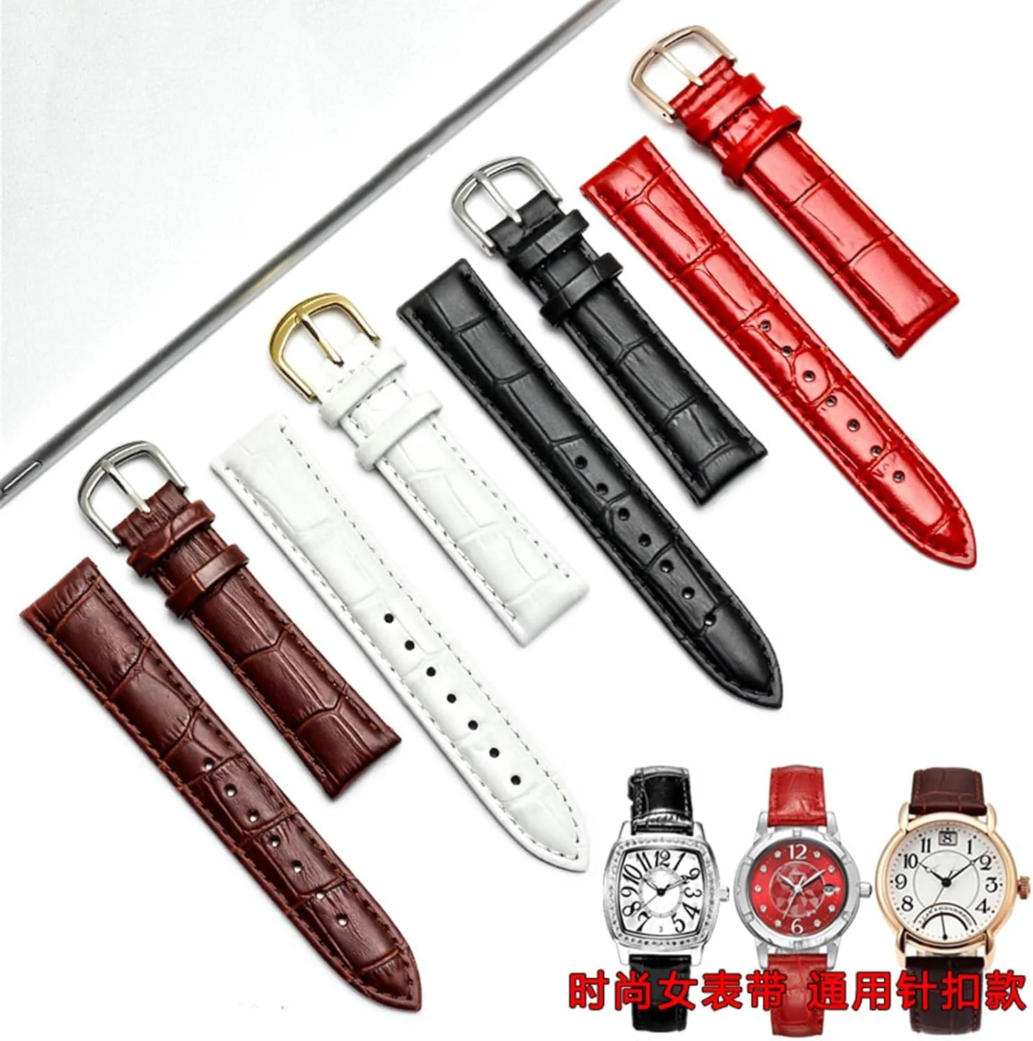 Strap Watch Band 10 12 14 16 18 20 22mm Multicolor Watch Bands for Brand Watch Bracelet Belt Woman Watchbands reef interactive squeeze mason Genuine Leather 