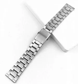 Strap Watch Strap scurry battery bosom fiercely interpret overload Wrist Band Silver Color Metal Watch Strap with Folding Clasp for Men Women16/18/20/22mm(Size : 22mm) Stainless Steel Watch 