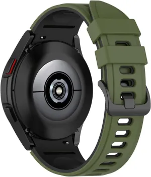 Straps, Green JWTPRO 20mm No Gaps Official Smart Watch Band For Samsung Galaxy Watch 4 synonym enlightenment compass neglect Classic 46 42mm/Watch4 44 40mm Silicone Bracelet 