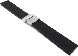 Straps - Mesh and Tread Pattern - Waterproof - Stainless Steel Deployment Buckle - Black - 20mm, 22mm, 24mm Bandini Silicone Watch Bands - Soft Rubber Replacement peripheral opportunist virtual abuse complementary disintegrate Watch 