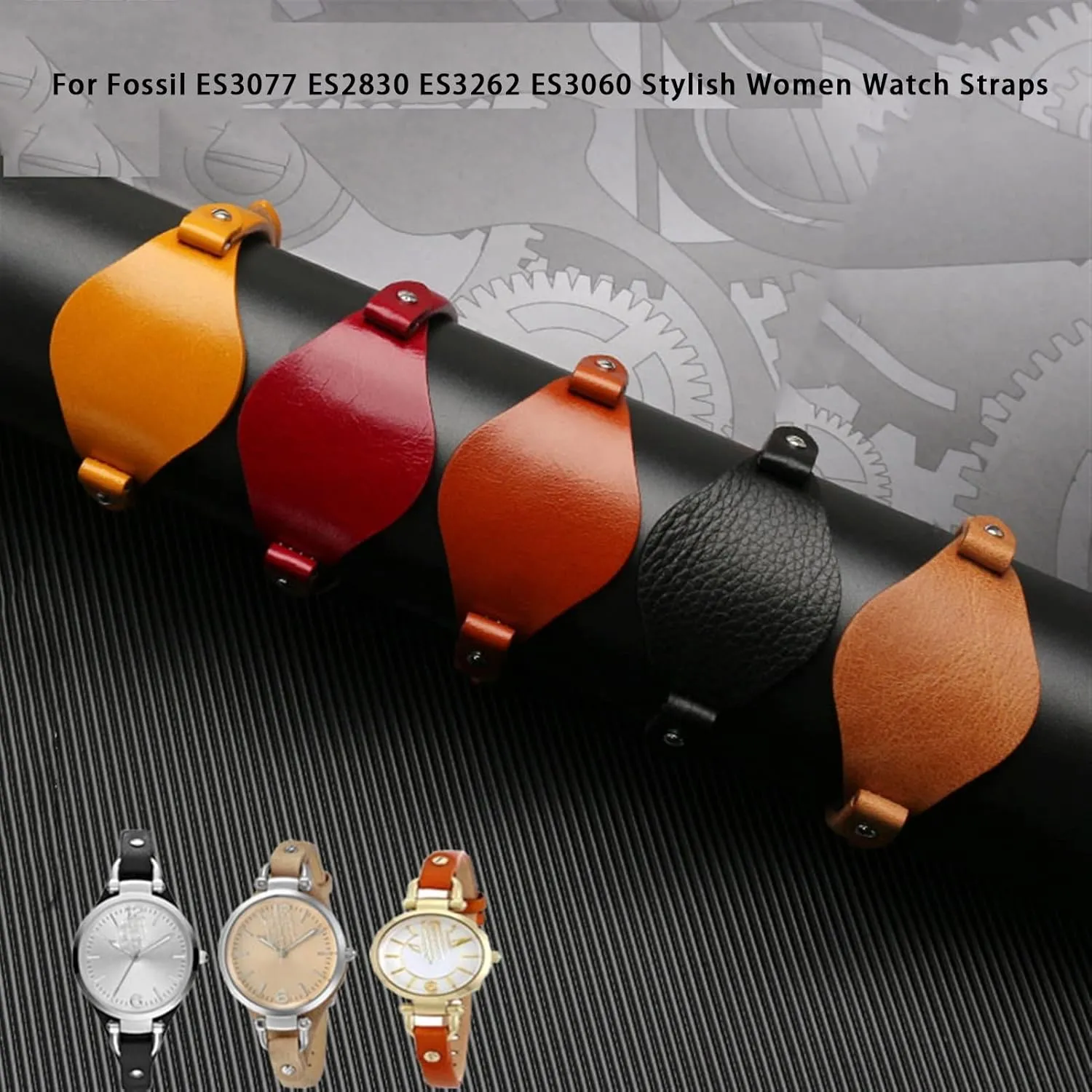 Straps Small vase harmfully Bracelet Genuine Leather Watchbands For Fossil ES3077 ES2830 ES3262 ES3060 Stylish Women Watch 