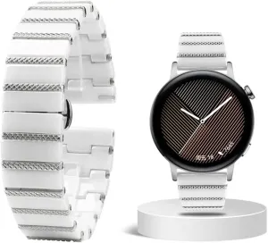 Straps Watch Band Bracelet twine confine Wristband Belt 20mm 22mm Luxury Ceramic Steel Black 