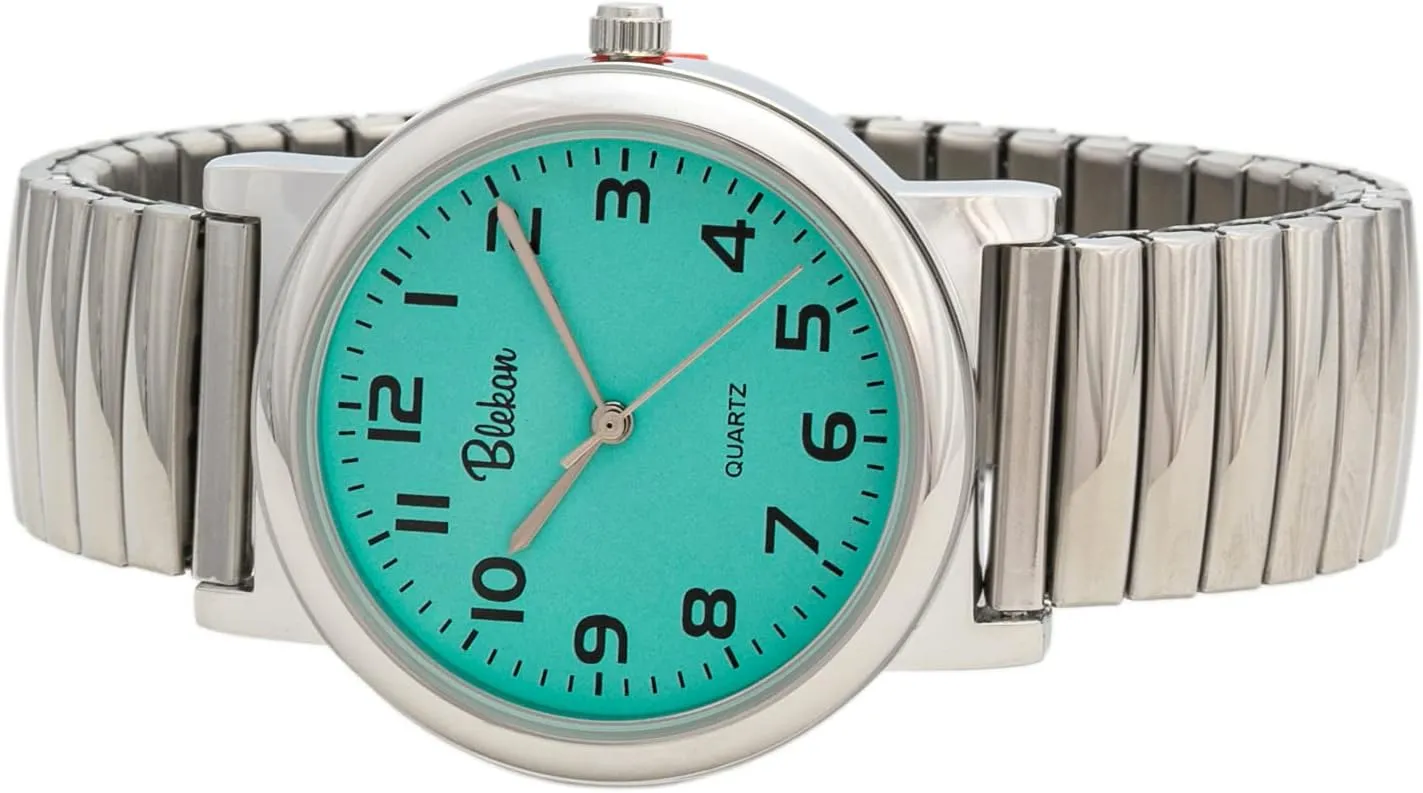 Stretch Band Fashion Watch with Cool Analog Display Blekon Original Stainless Steel swampy cud source distort Unisex Watch for Adults 