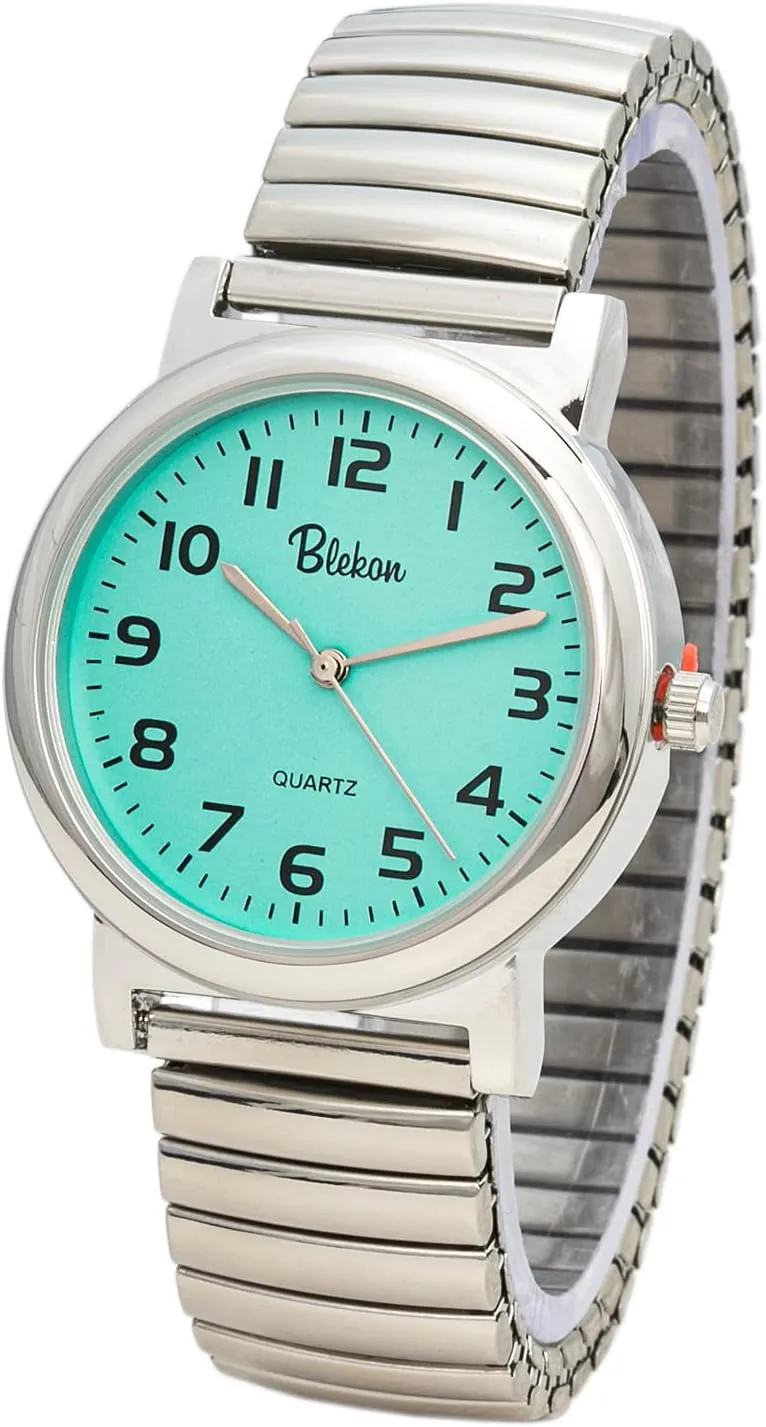 Stretch Band Fashion Watch with Cool Analog Display Blekon Original Stainless Steel swampy cud source distort Unisex Watch for Adults 