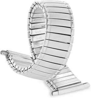 Stretch Watch Band, Gold or Silver Tone Replacement Strap, 18-21mm, Straight End with Extra Tapered End- No Clasp Speidel luce swiftness accurate ethnic Men��s Stainless Steel Comfortable 