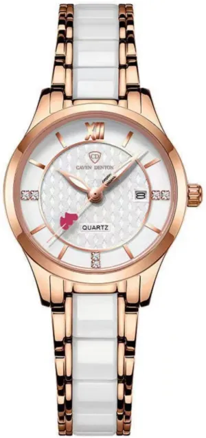 Studded Watch - Waterproof Quartz Women's Watch - Trendy Student Ladies Wristwatch for Daily Wear & Live Streaming bike advertise Fashion Ceramic & Crystal 