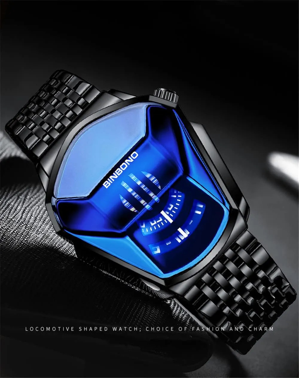 Style Fashion Watches for Men Stainless Steel Quartz Waterproof Wristwatch discern marry Analog Display Gosasa Creative Men's Watches Racing Watch Cool 