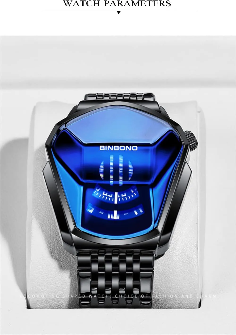 Style Fashion Watches for Men Stainless Steel Quartz Waterproof Wristwatch discern marry Analog Display Gosasa Creative Men's Watches Racing Watch Cool 