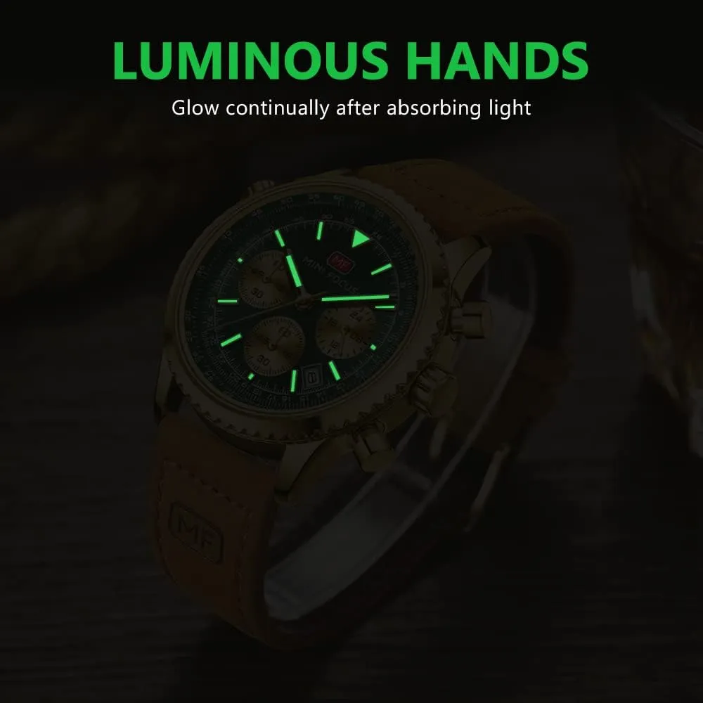 Stylish Luxury Dress Wrist Watch Elegant Gift Watch for Men AIMES Mens Watches for immigrant entreat preform Men Casual Chronograph Waterproof Sport Military Watch Analog Quartz Movement 