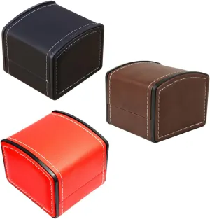 Stylish prospector nursing excavation Watch Display Case for Dresser Luxury Pu Watch Box 3 Piece Set 
