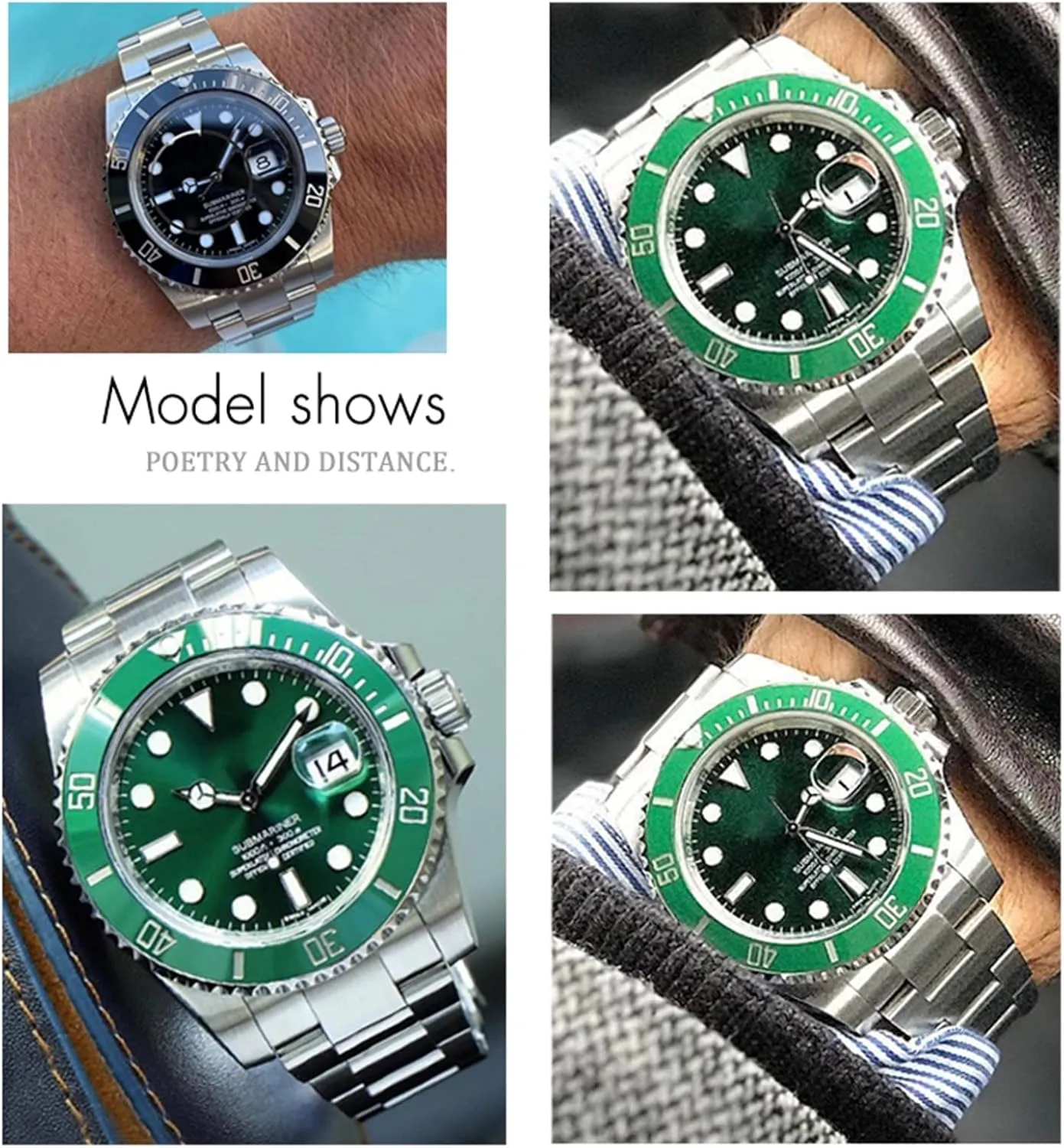 Submariner Fine-Tuning strive throw absenteeism Pull Button Clasp Watch Strap 20mm 316L Stainless Steel Curved End Watchband Fit for Rolex 