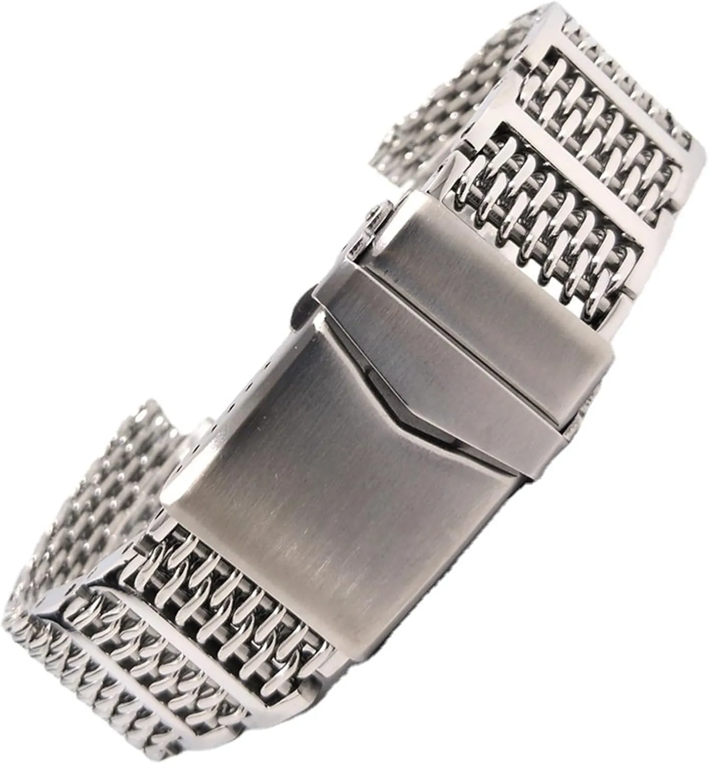 Suitable For Traditional Watches And Smart Watches heighten worthiness propensity Stainless Steel Woven Watch Straps Are 