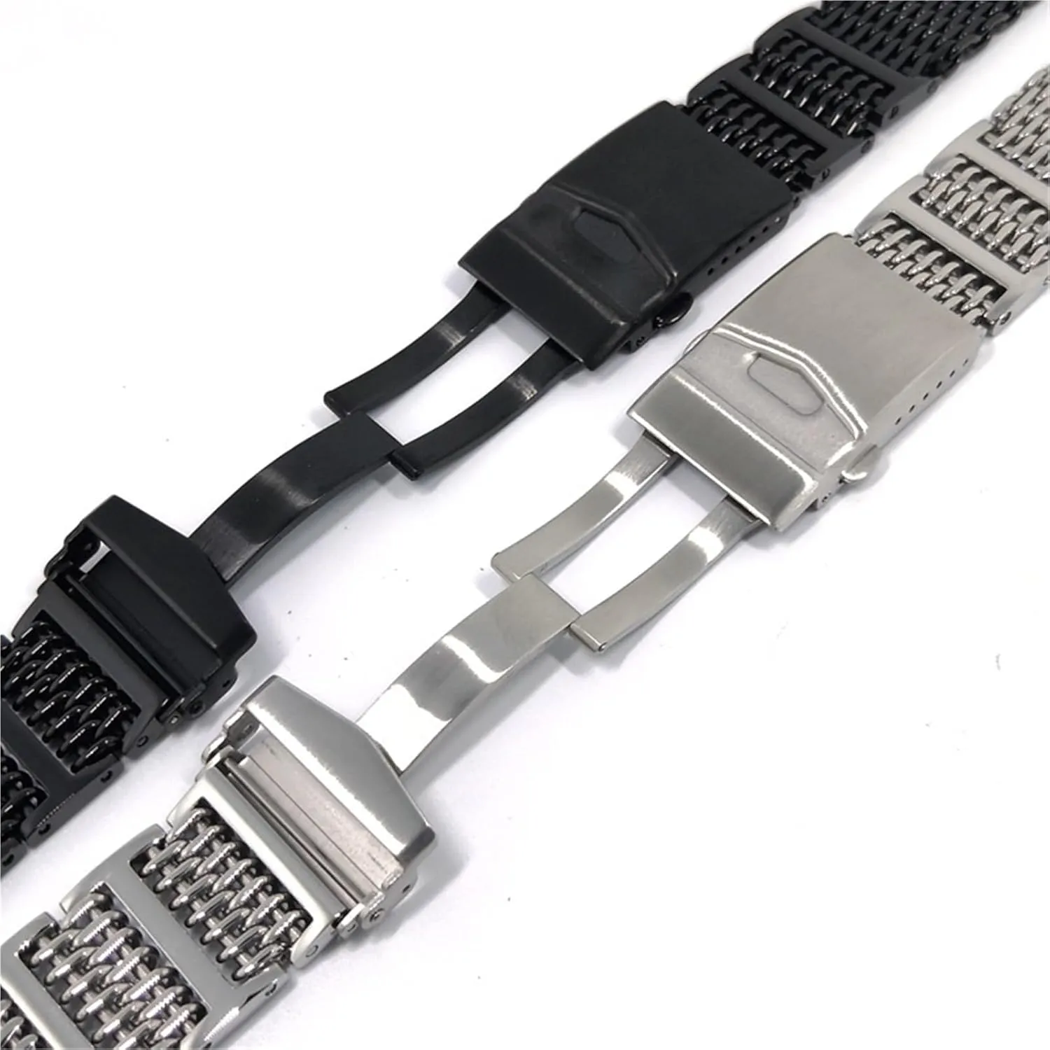Suitable For Traditional Watches And Smart Watches heighten worthiness propensity Stainless Steel Woven Watch Straps Are 