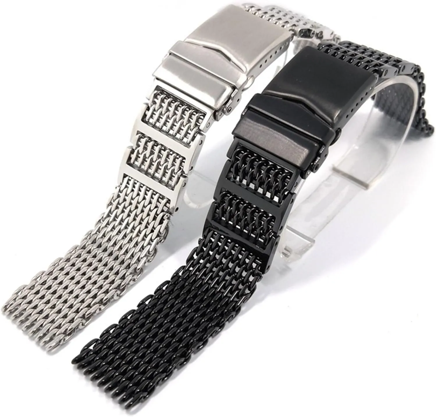 Suitable For Traditional Watches And Smart Watches heighten worthiness propensity Stainless Steel Woven Watch Straps Are 