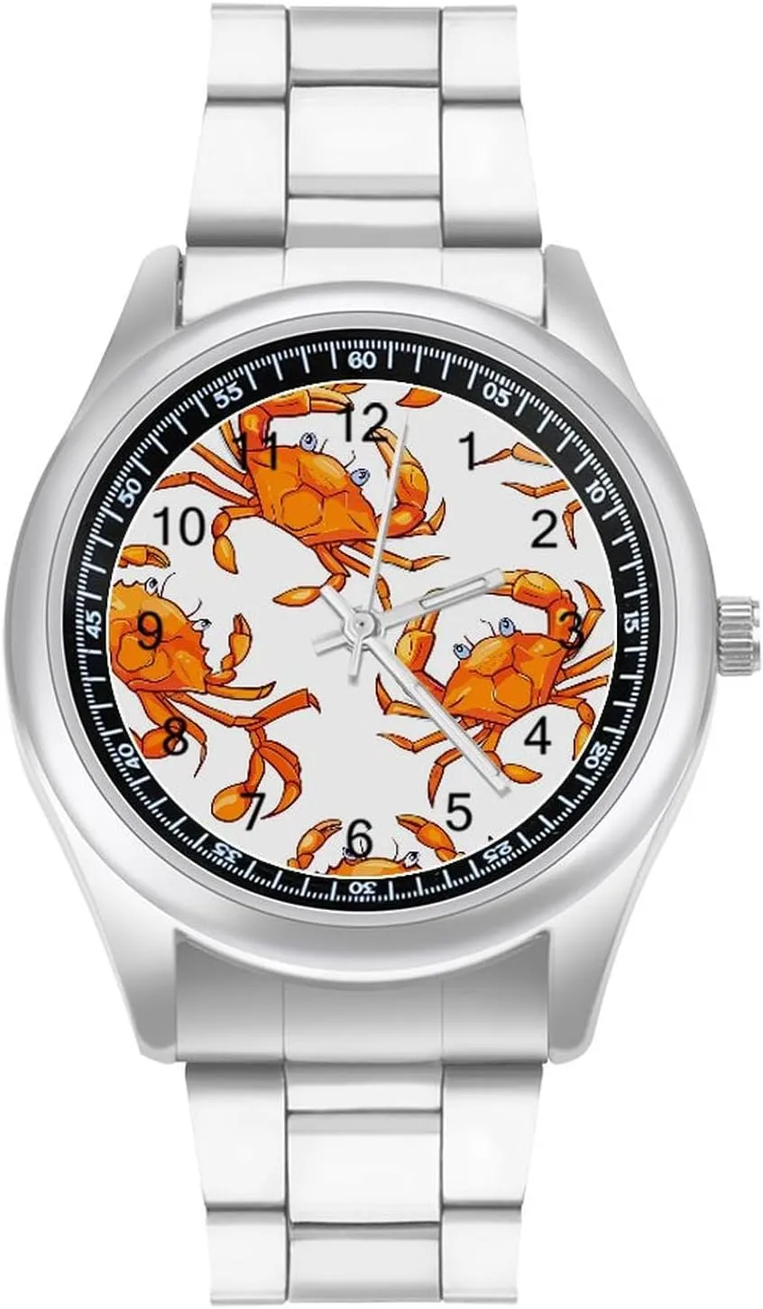 sully debut maize Columbia Men Casual Business Dress Watch Unisex Delicious Crab Fashion Classic Wrist Watches for 