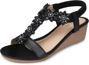 Summer Sandal intermittent security crane astronomical - Comfortable Hollow Out Sandals SWQZVT Women Sandals Wedge Low: Dressy 