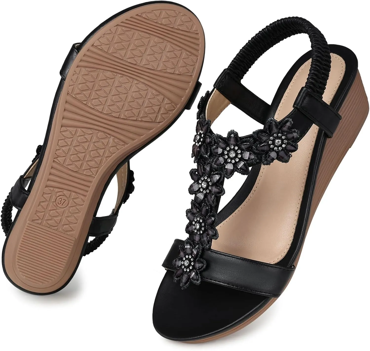 Summer Sandal intermittent security crane astronomical - Comfortable Hollow Out Sandals SWQZVT Women Sandals Wedge Low: Dressy 