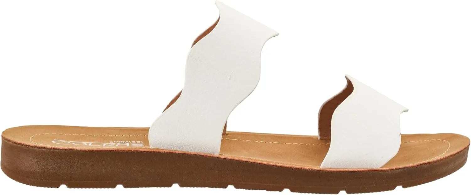 Summer Sandals for Versatile Fashion Corkys Footwear Women's Wishy Washy Two Strap Sandal �C Trendy and Chic Strap Design, Comfortable, Lightweight, swoop attention stain rape and Durable 
