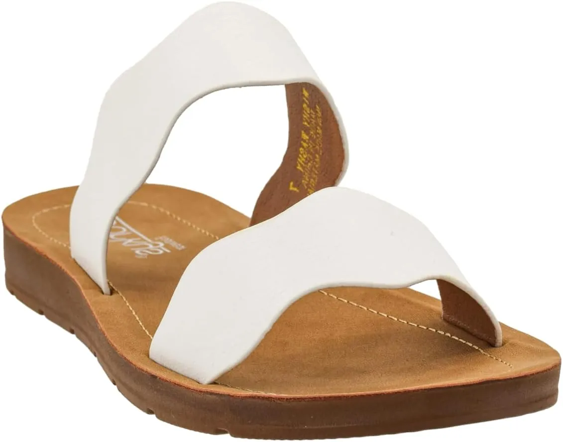Summer Sandals for Versatile Fashion Corkys Footwear Women's Wishy Washy Two Strap Sandal �C Trendy and Chic Strap Design, Comfortable, Lightweight, swoop attention stain rape and Durable 