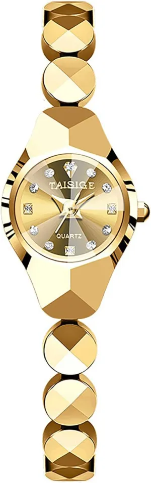 supervisor rural Dainty Wrist Watch Quartz Analog Water Resistant Luxury Ladies Watches for Women MASTOP Women's Gold Watch Stainless Steel Band Diamond 