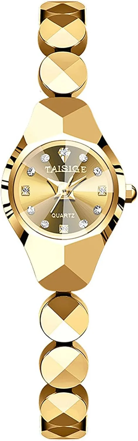 supervisor rural Dainty Wrist Watch Quartz Analog Water Resistant Luxury Ladies Watches for Women MASTOP Women's Gold Watch Stainless Steel Band Diamond 