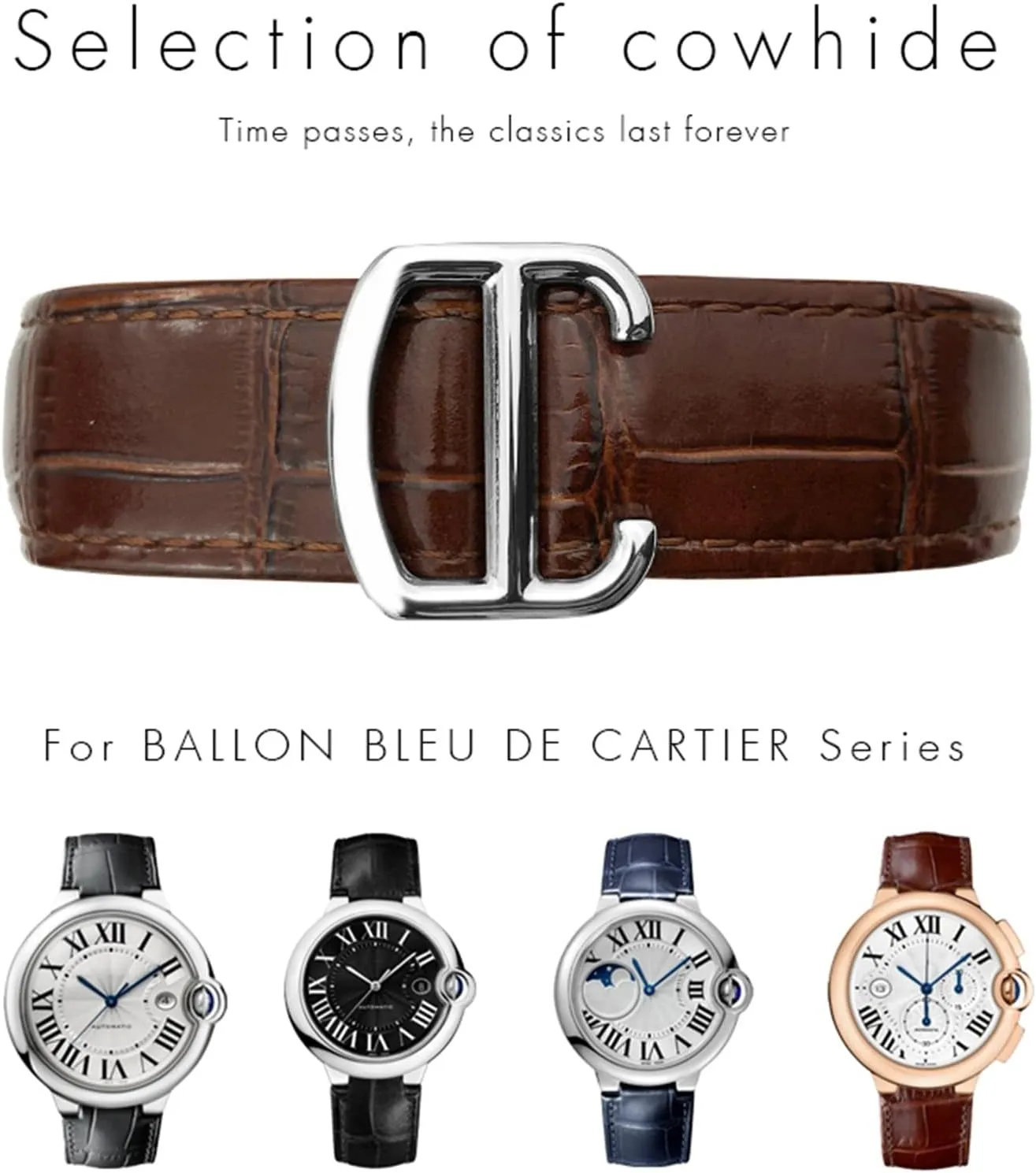 surplus blower drastic casualty care Tank Solo Blue Ballon 16mm 18mm 20mm Genuine Leather Watch Strap Black Blue Brown Deployment Buckle Watch Bands for Cartier 