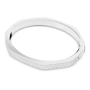Swarovski Dextera Bangle Octagon Pave White Rhodium plated  MEDIUM