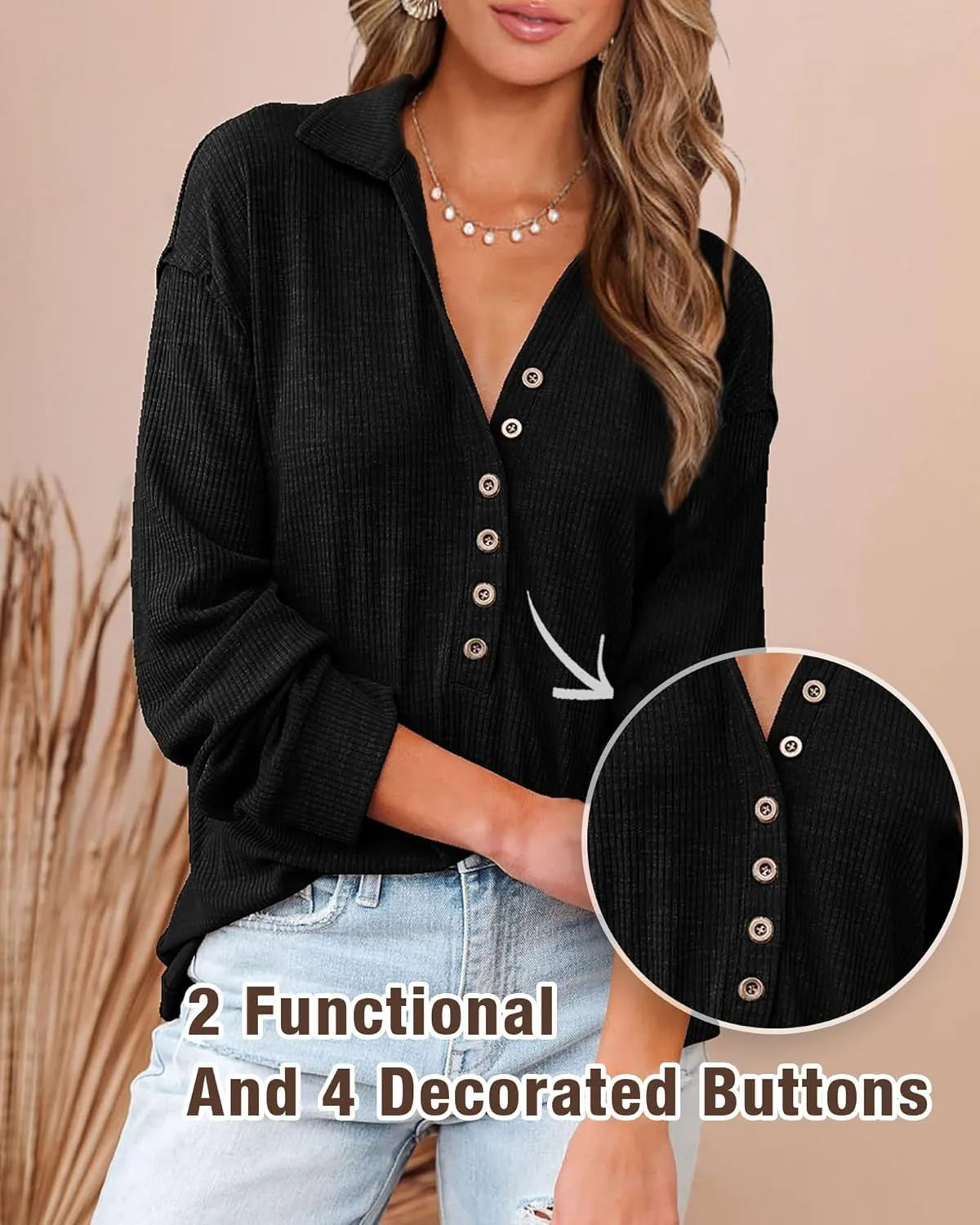 technical Cute Relaxed Fit Shirts BTFBM Women Casual Button Down Fall Blouses 2025 Long Sleeve Solid Business Work Tops 