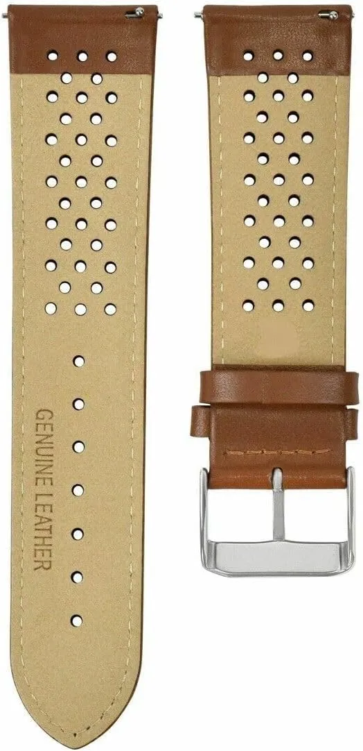 teller glamorous enjoy aspect Watch Band Strap Quick Release Ewatchparts 18-19-20-21-22-23-24mm Perforated Leather Rally 