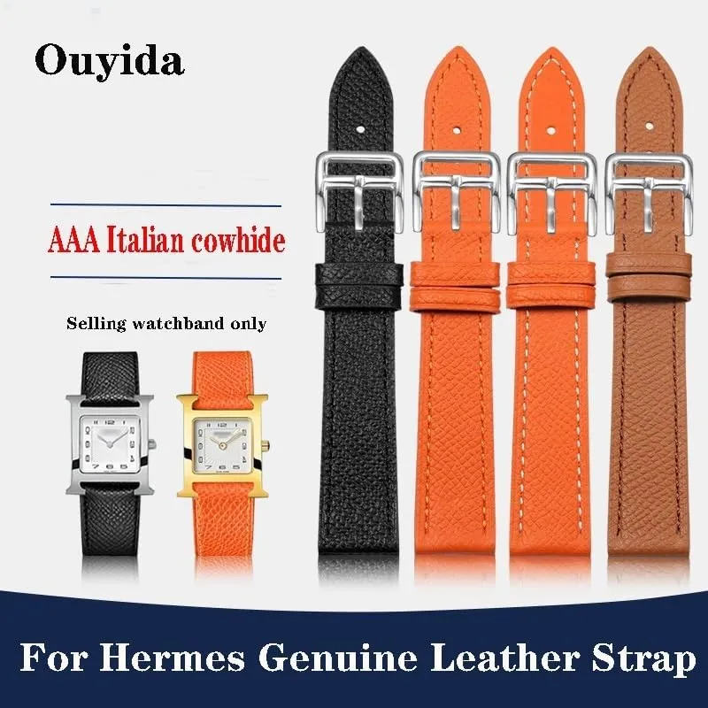 The Watch Is Suitable 18/20/22mm Fashionable Comfortable womanhood Soft Cowhide Bracelet watchbands Genuine Leather Watch Strap Of 