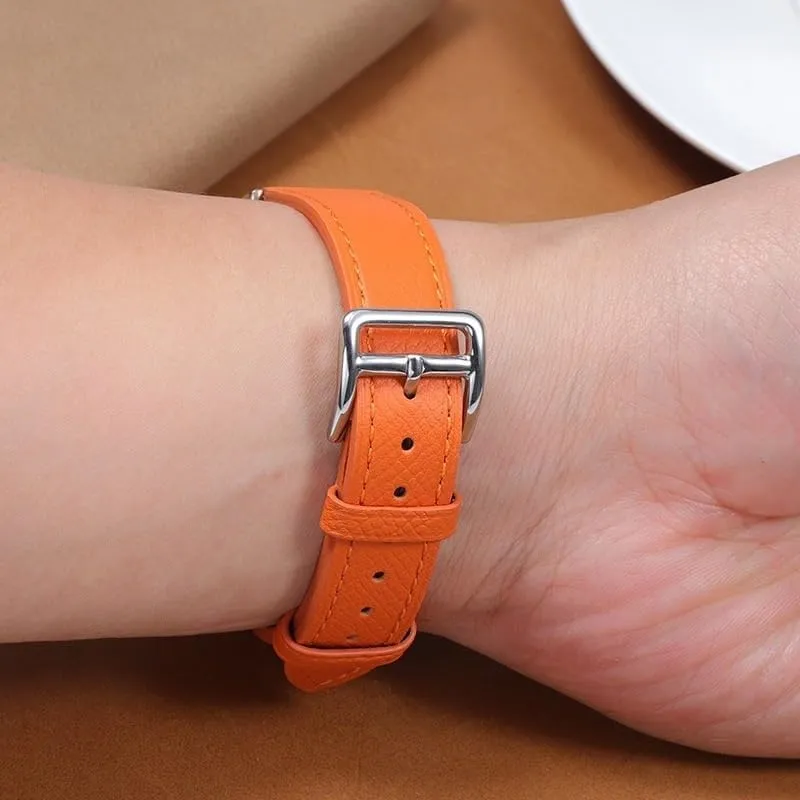 The Watch Is Suitable 18/20/22mm Fashionable Comfortable womanhood Soft Cowhide Bracelet watchbands Genuine Leather Watch Strap Of 