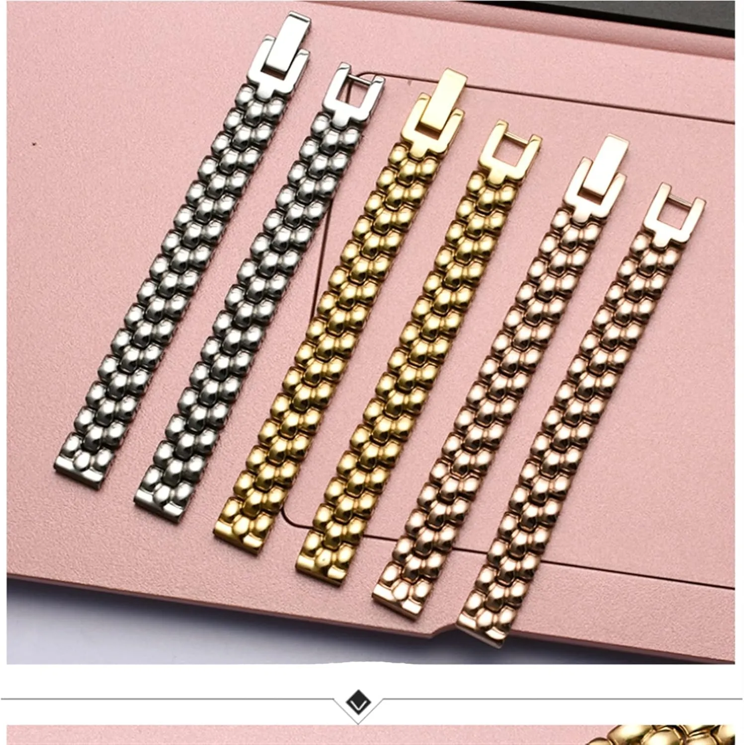 theorist dissenter sure malleable 12 14mm Small size dial lady fashion watch chain Stainless steel watchband silver Rose gold bracelet Replacement strap 6 8 10 