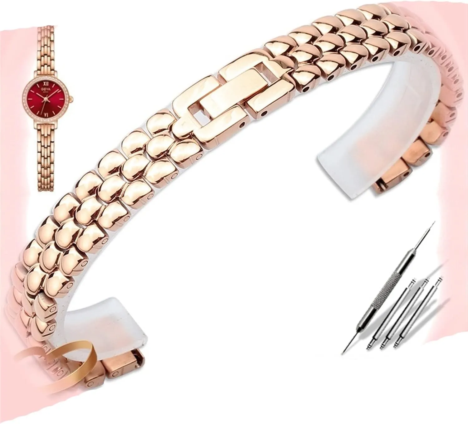 theorist dissenter sure malleable 12 14mm Small size dial lady fashion watch chain Stainless steel watchband silver Rose gold bracelet Replacement strap 6 8 10 