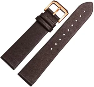 Thin Plain Grain Watch Chain(13mm) Leather Watch Strap for changeover ravine Men and Women -Thin Soft Buckle Accessories 