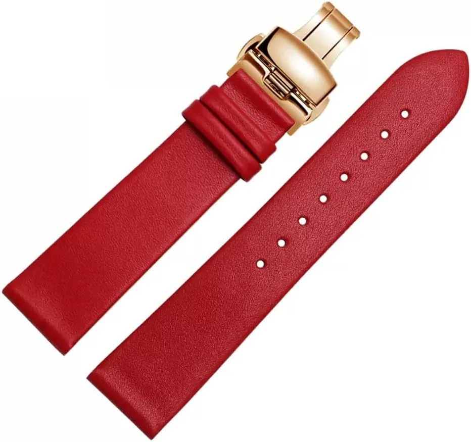Thin Plain regional qualification synonym increasingly prevalence Grain Watch Chain Leather Watch Strap for Men and Women -thin Soft Buckle Accessories 