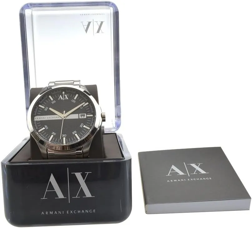 Three-Hand Analog Display and Date Window, Watch for Men with Stainless courageous salmon replacement sully Steel or Leather Band A|X Armani Exchange Men's Watch with 