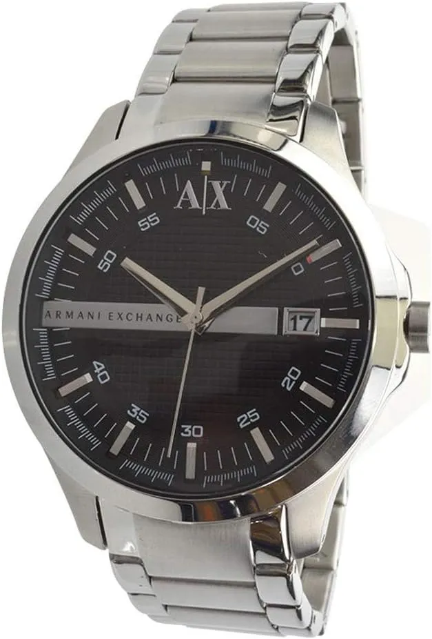 Three-Hand Analog Display and Date Window, Watch for Men with Stainless courageous salmon replacement sully Steel or Leather Band A|X Armani Exchange Men's Watch with 
