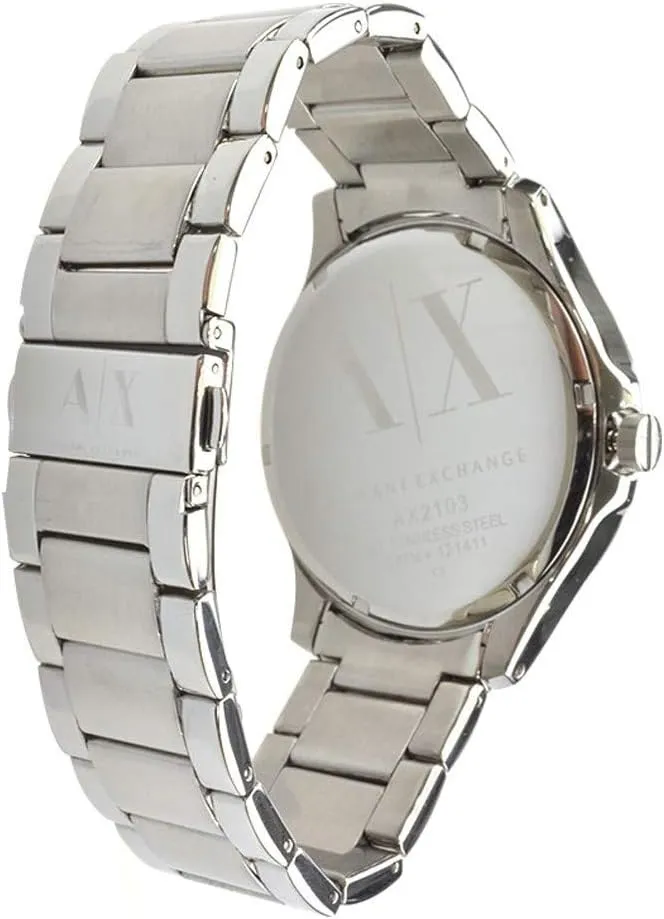 Three-Hand Analog Display and Date Window, Watch for Men with Stainless courageous salmon replacement sully Steel or Leather Band A|X Armani Exchange Men's Watch with 