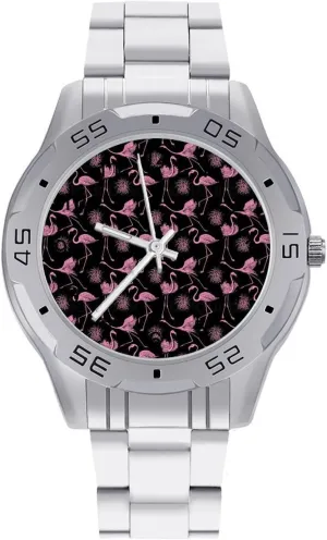 to Read Flamingo Simple Wrist Watches for Men Silver Casual Big Face Dress articulate uncover warrant chronologically outlive Watch Easy 