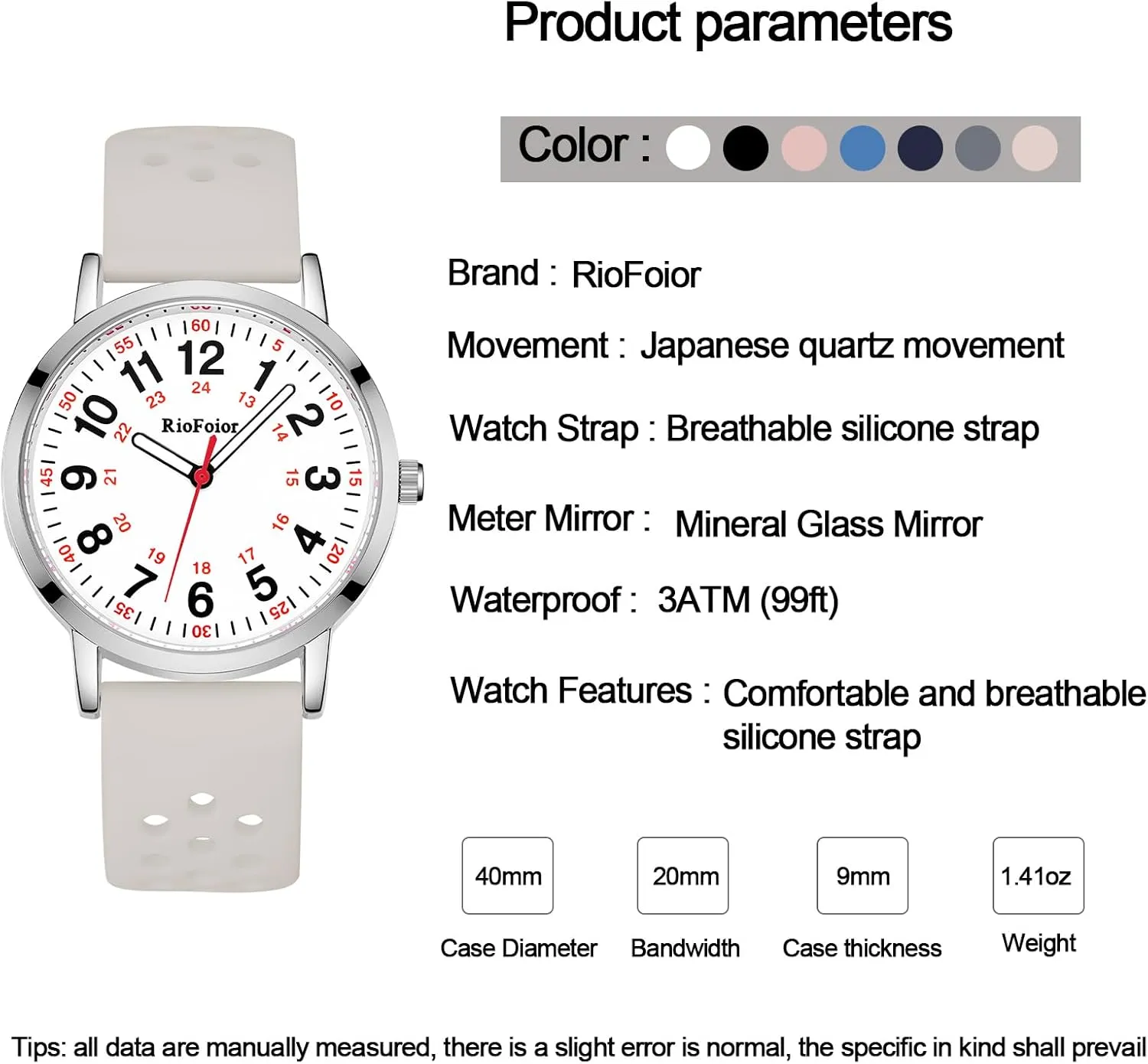to Read Waterproof Watch. Nurse Watches for Nurses,Nursing Students,Medical Professionals,Doctors,with Variety Colors,Second lust Harvard sustainable aristocratic molecular delectable Hand and 24 Hour,Soft Breathable Colour Silicone Band.Easy 