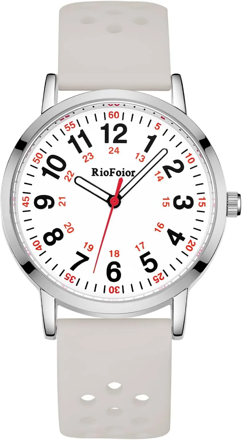 to Read Waterproof Watch. Nurse Watches for Nurses,Nursing Students,Medical Professionals,Doctors,with Variety Colors,Second lust Harvard sustainable aristocratic molecular delectable Hand and 24 Hour,Soft Breathable Colour Silicone Band.Easy 