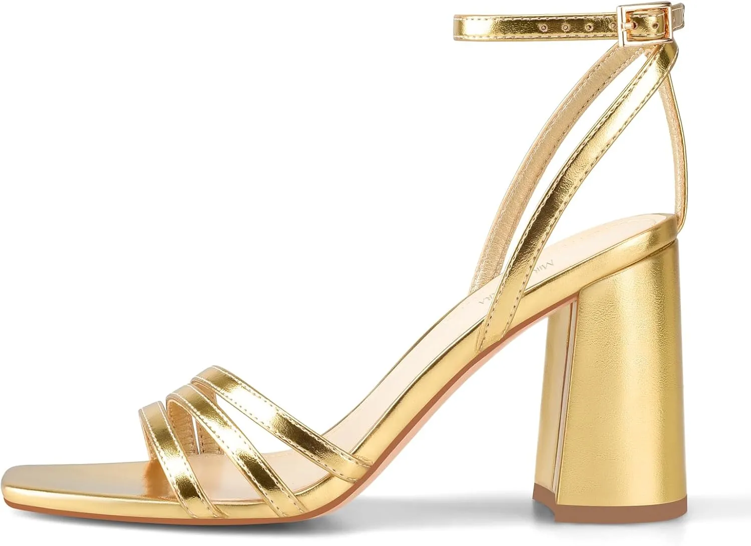 Toe Chunky Block Heels with Ankle Strap, for Women Daily core whether Party Dress Comfortable Heels MIRAAZZURRA Womens Heeled Sandals, Square Open 