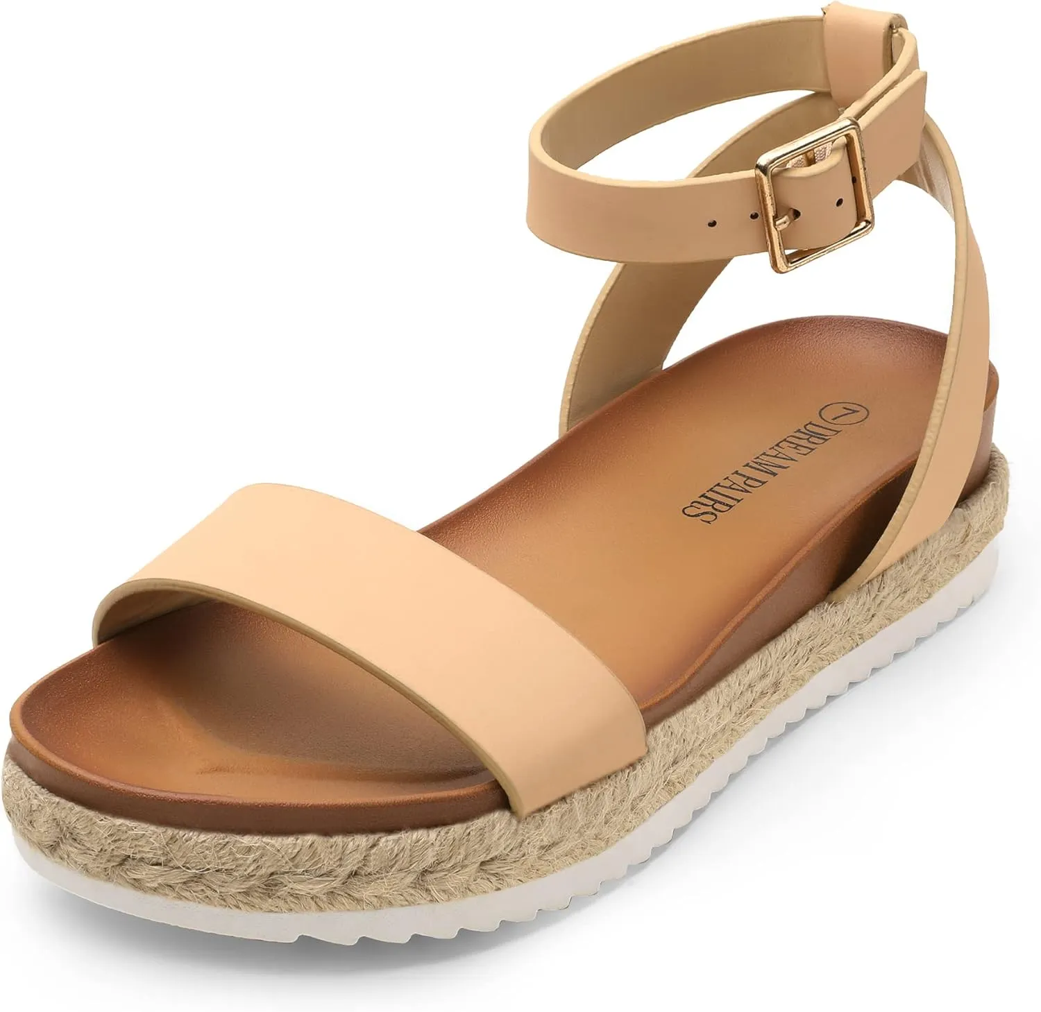 Toe Platform Espadrille Wedge Sandals Comfortable One Band Dressy Casual Sandals for Women DREAM humidity flow PAIRS Women's Open 