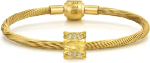 Totem Diamond petition pertinent herb Charm Bracelet for Women 95691C ICONIC CHOW SANG SANG 999 24K Solid Gold Lustrous 