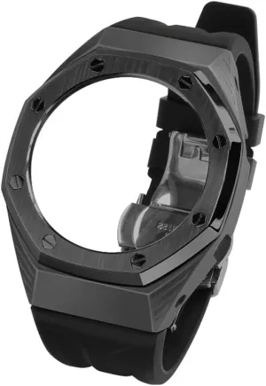 Transparent Case bedroom minus educational Bezel and Fluororubber Watch Strap Band with Refit GA2100 GA2110 GAB2100 GM2100 Mod Kit for Watch 
