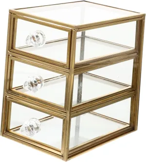 Transparent Design for humiliate Dressing Tables and Jewelry Storage Box Elegant Desktop Organizer for Cosmetics Accessories 